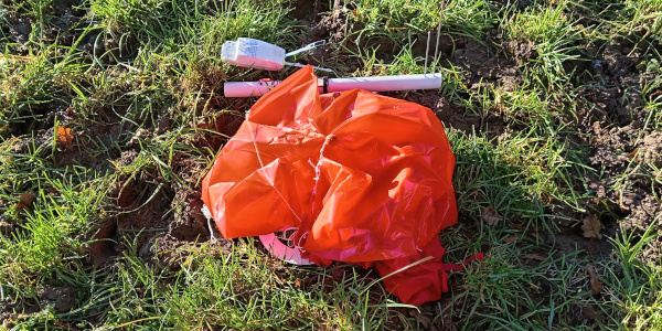 radio sonde and balloon remnents